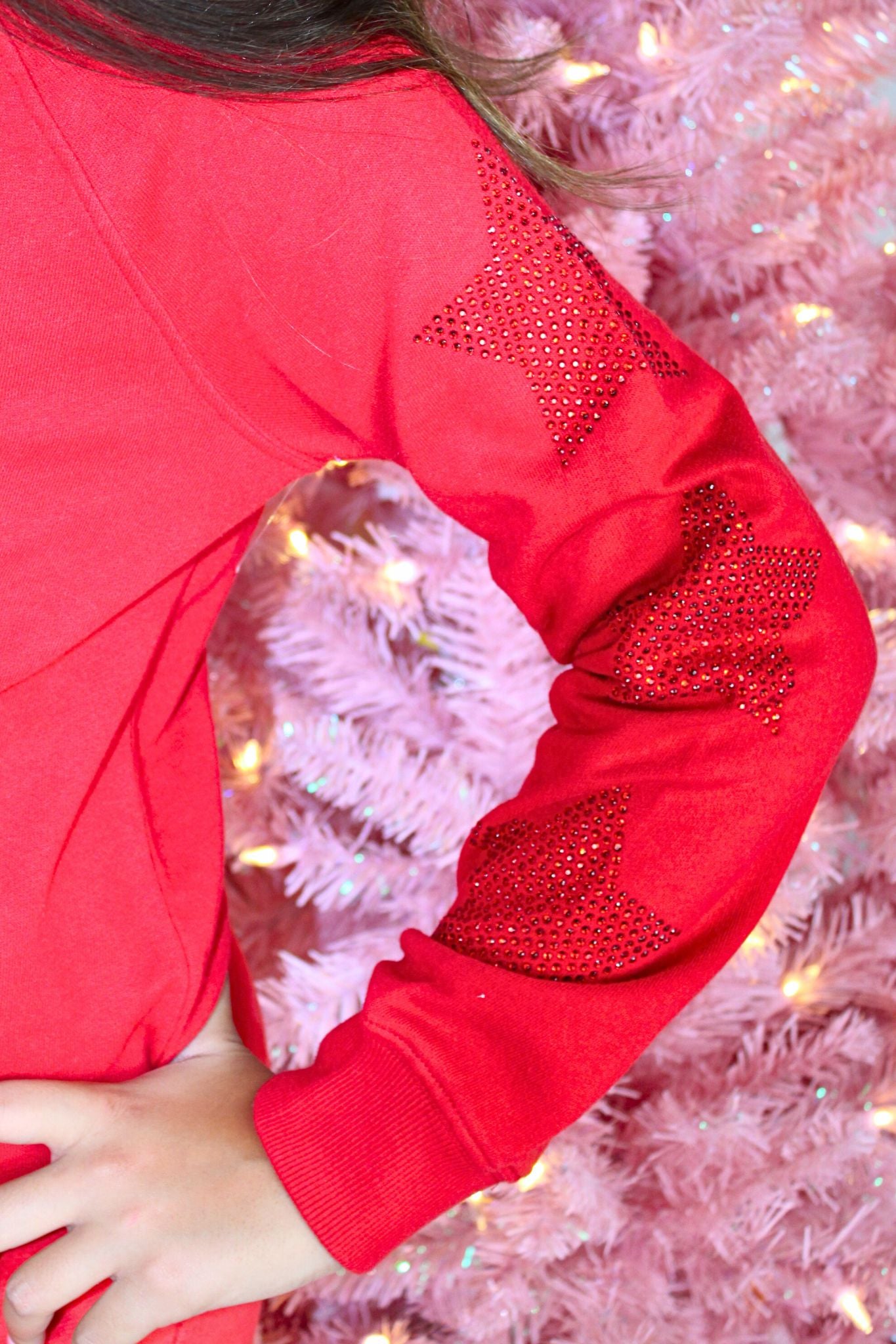 Red Star Rhinestone Sweatshirt